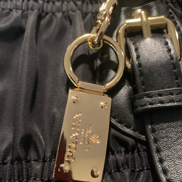 Prada leather and nylon ruched bag. Excellent condition. Please look at photos - Picture 7 of 16